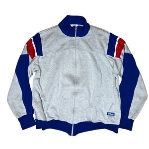Vintage 80s Wilson Full Zip Sweatshirt XL
